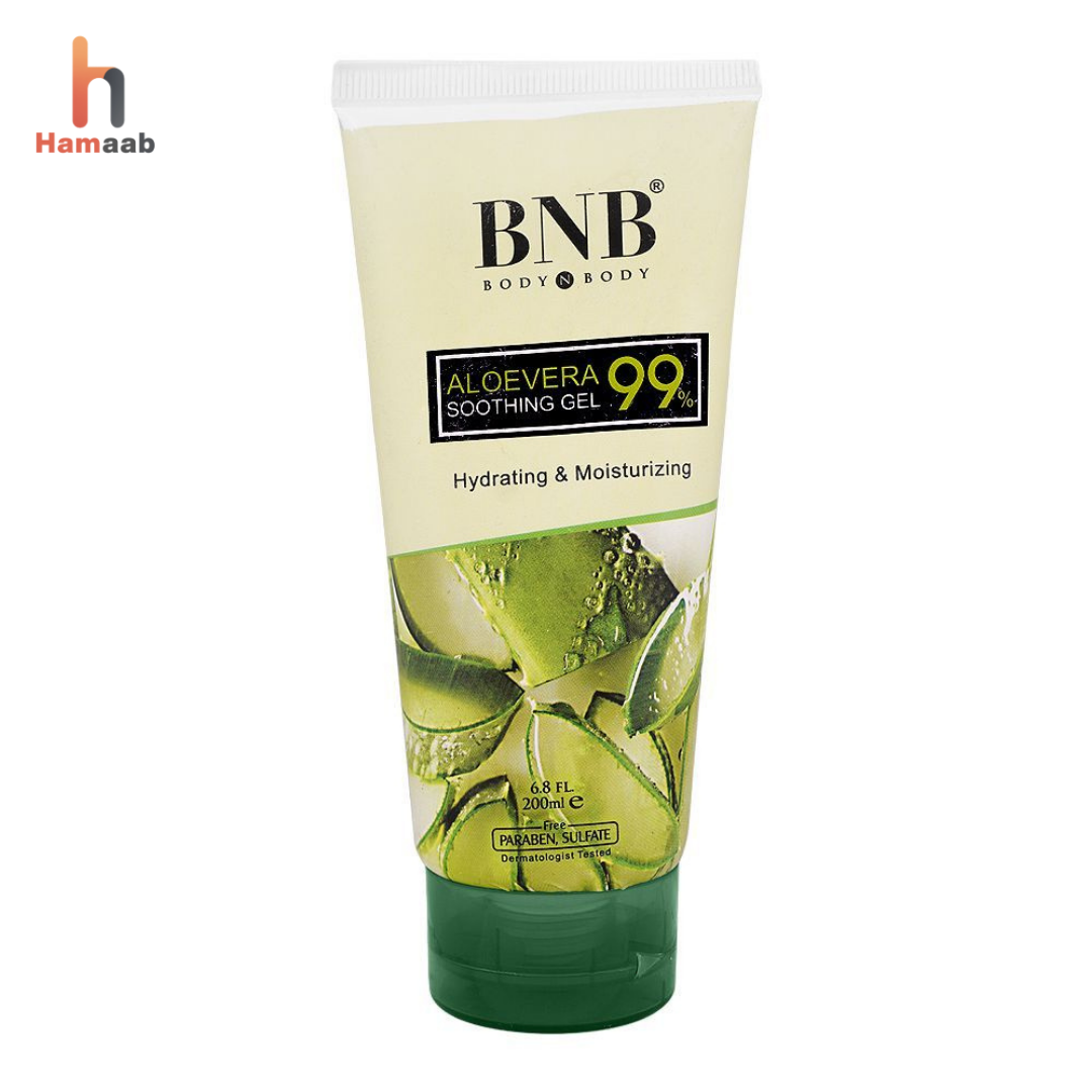 BNB Aloe Vera 99% Soothing Gel – Paraben & Sulfate Free, Dermatologist-Tested
