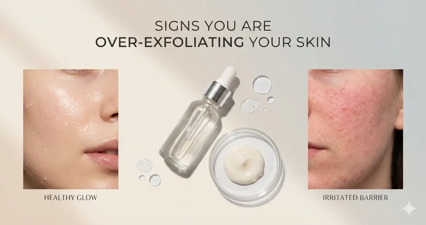 Signs You Are Over Exfoliating Your Skin And How to Fix It