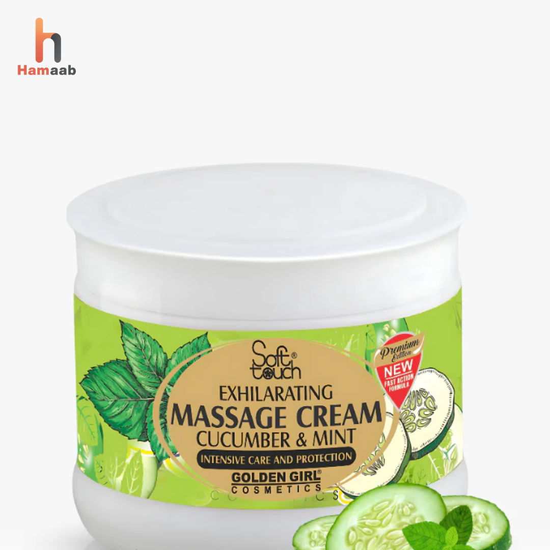 Golden Girl Massage Cream (Cucumber & Mint) 500ml