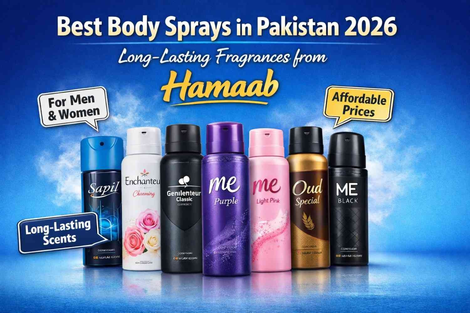Best Body Sprays in Pakistan 2026 Long-Lasting Fragrances from Hamaab