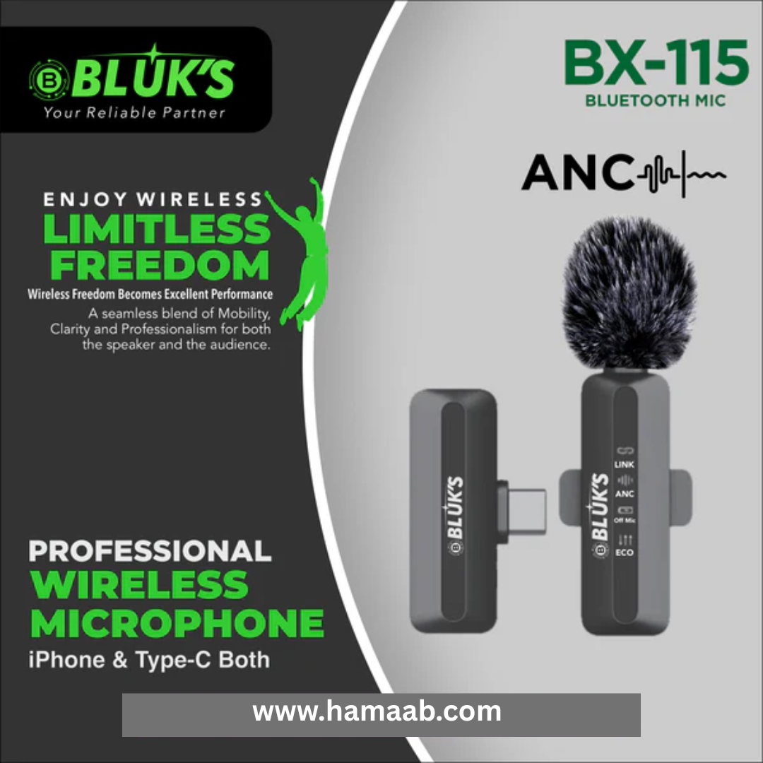 BX-115 Professional Wireless Bluetooth Microphone