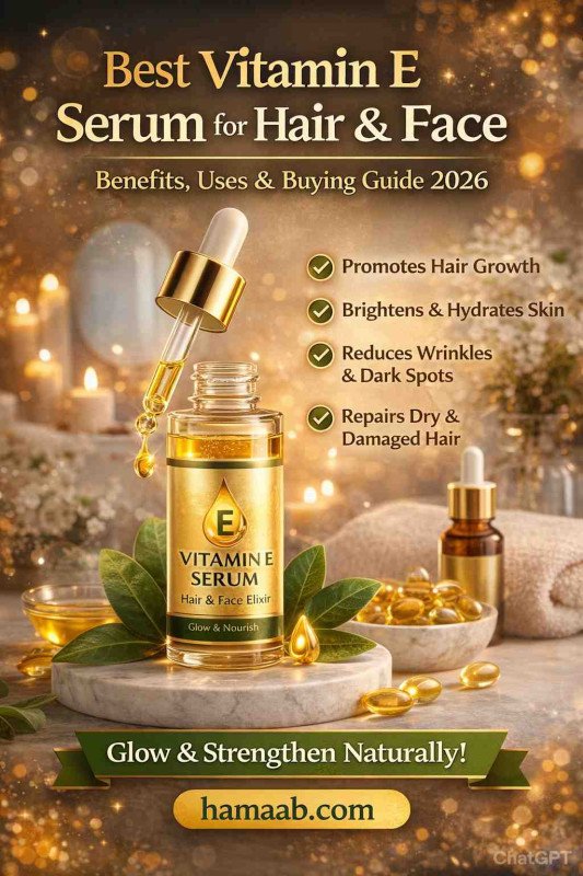 Best Vitamin E Serum for Hair & Face – Benefits, Uses & Buying Guide 2026