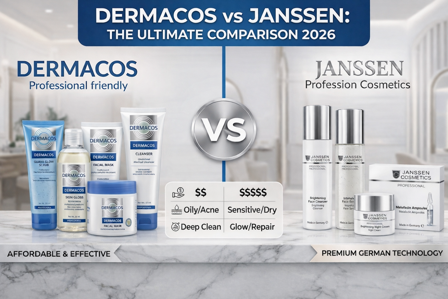 Dermacos vs Janssen Facial Kit: Which One is Actually Best for You?