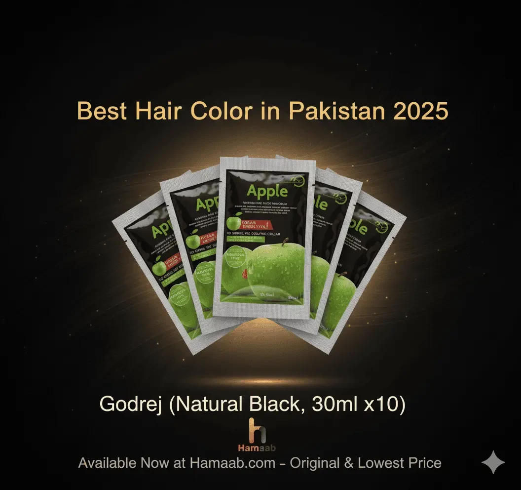 Best Hair Color in Pakistan – Apple Hair Color Sachet by Godrej (Natural Black, 30ml x10)