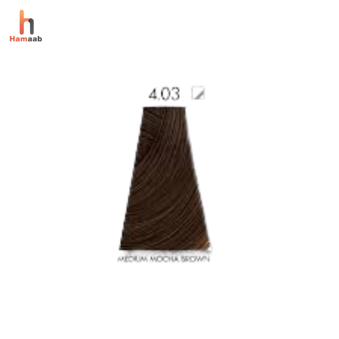 Keune Hair Color No. 4.03 – Natural Medium Brown | Professional Permanent Hair Dye | Hamaab