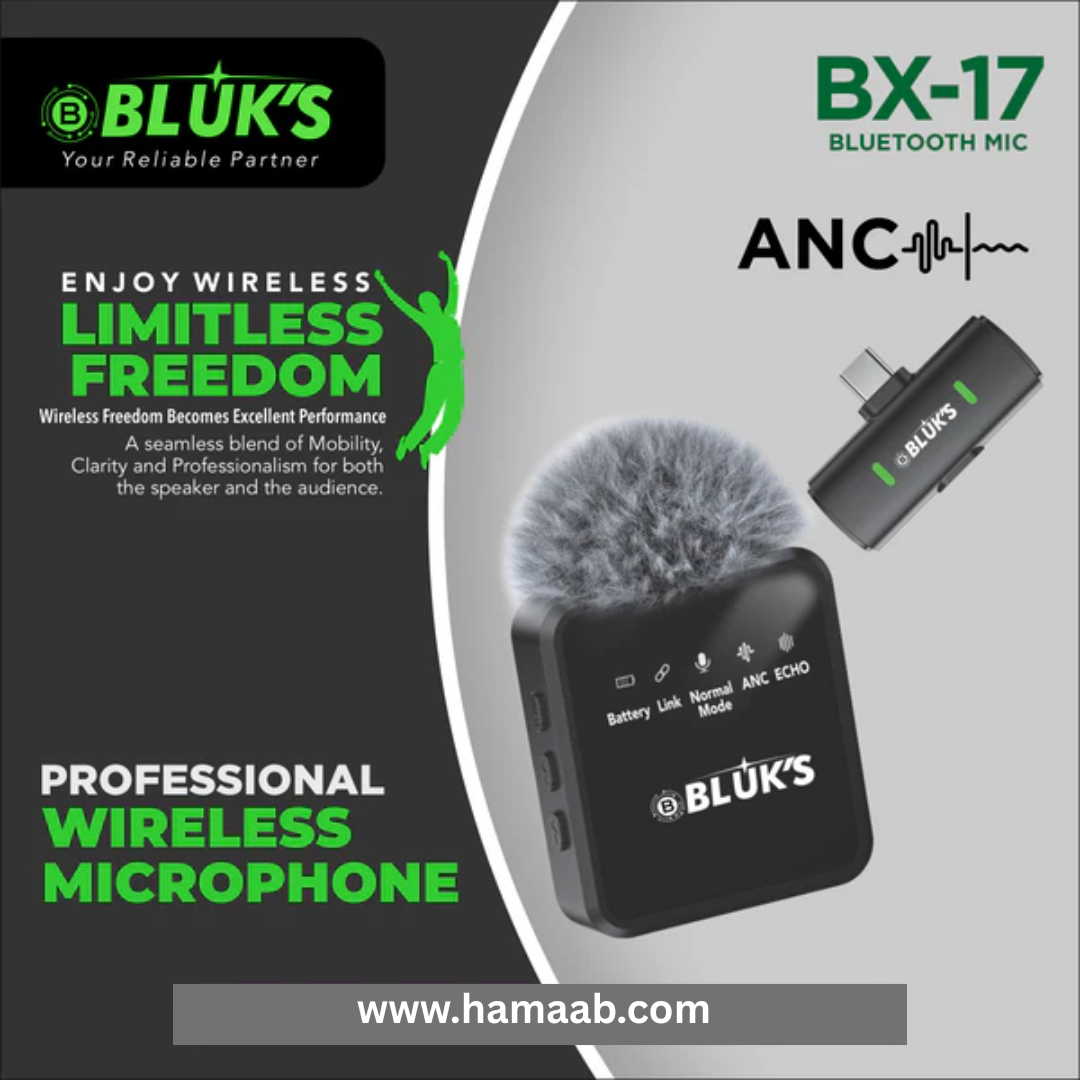 BLUK'S BX-17  Lavaliere Collar Wireless ANC Mi