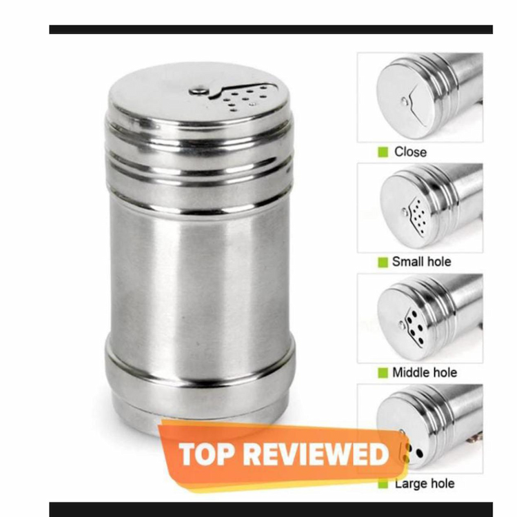 Stainless Steel Salt & Pepper Shaker Set of 2