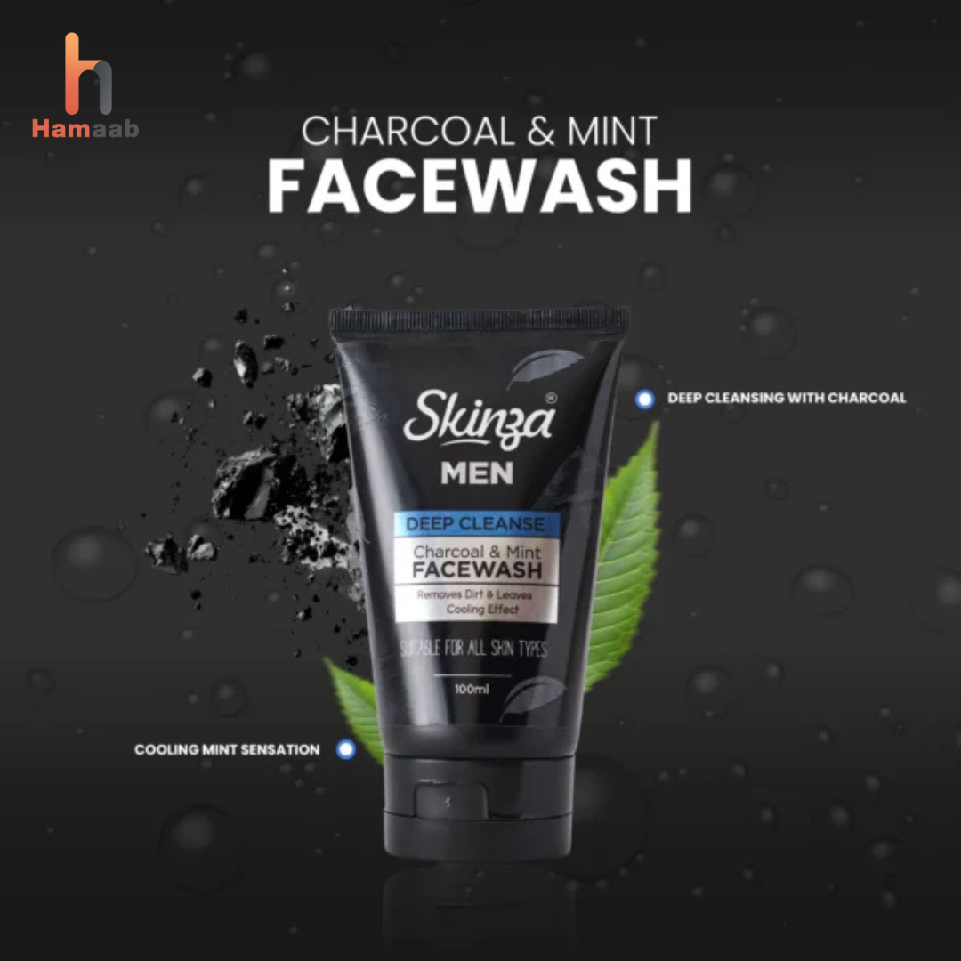 Skinza Men Face Wash 100ml – Oil Control & Deep Cleansing | Hamaab
