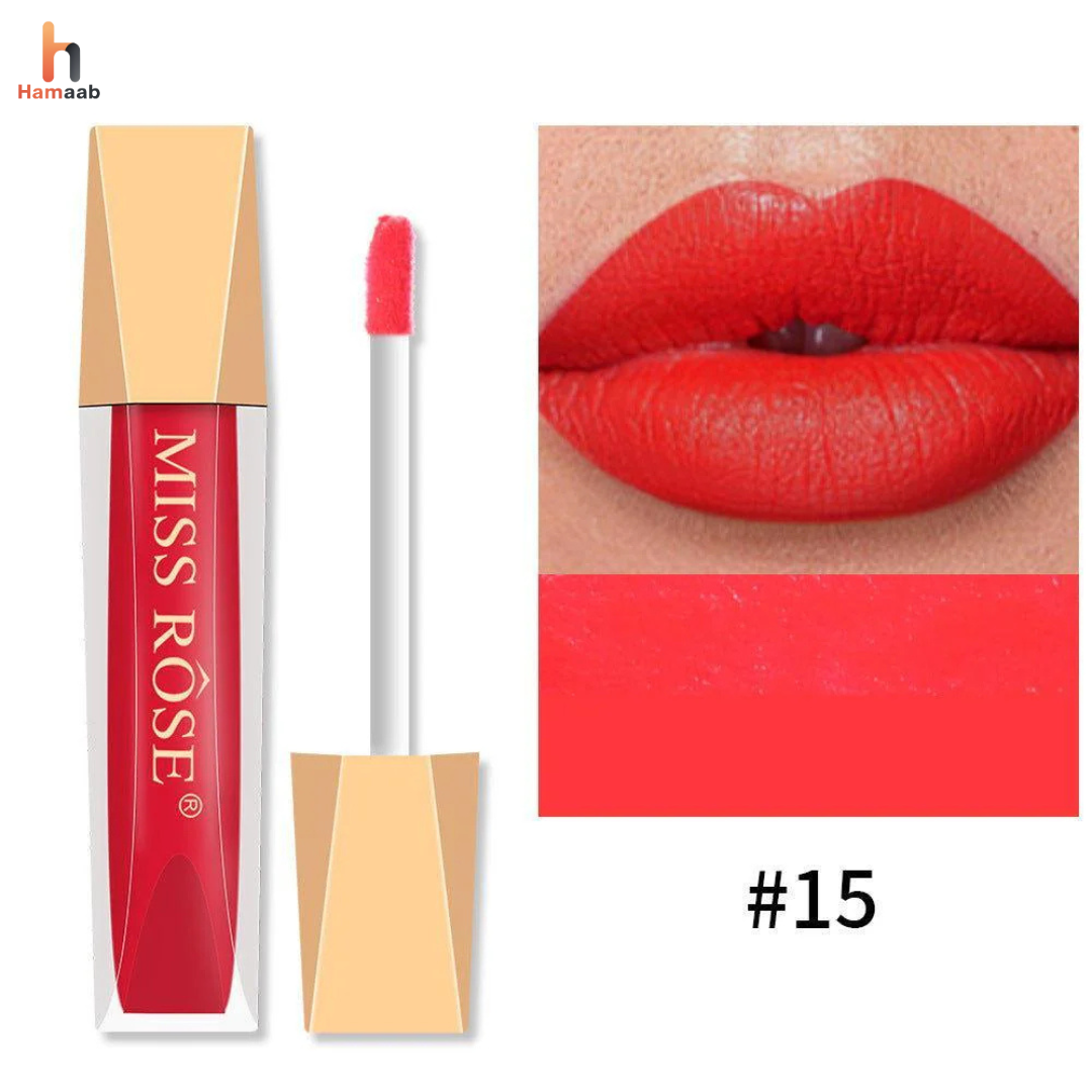 Miss Rose Lip Gloss Velvet Matte Lip Glaze Lipstick Non-Fading