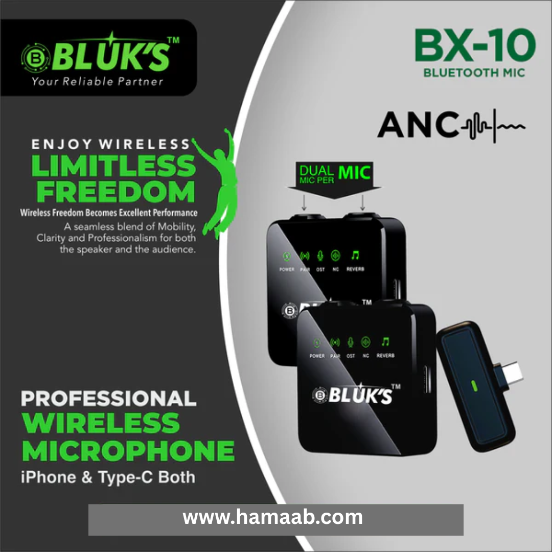 BX-10 Double Mic ANC with IPhone & Type C Connector