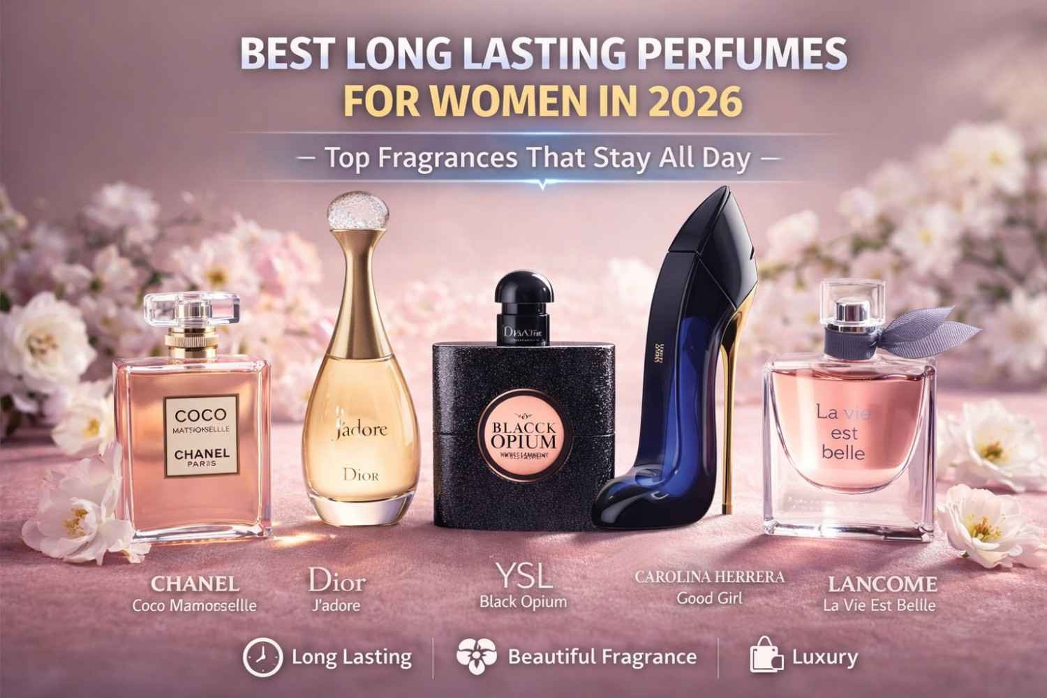Best Long Lasting Perfumes for Women in 2026 – Top Fragrances That Stay All Day