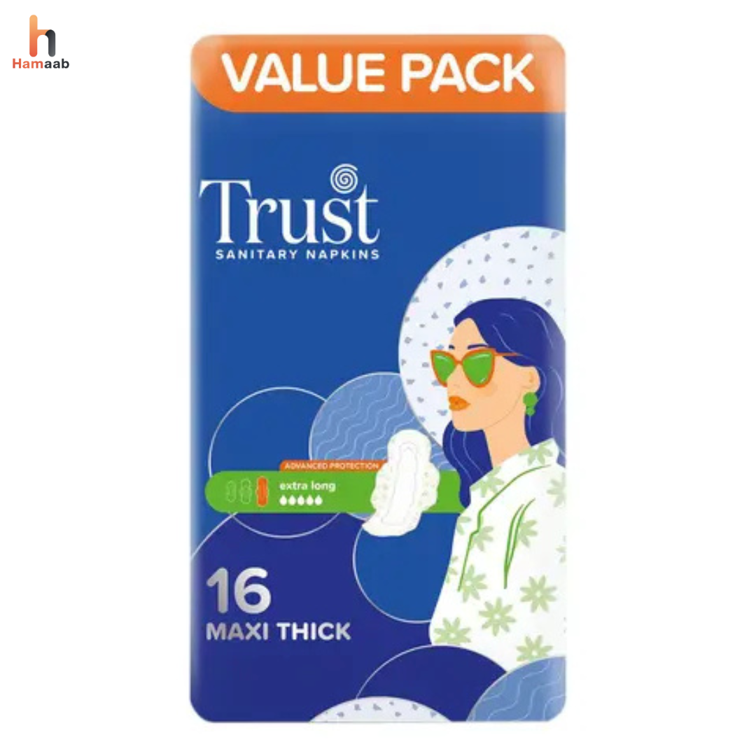 Trust Maxi Thick Extra Long Pads 16 Pieces