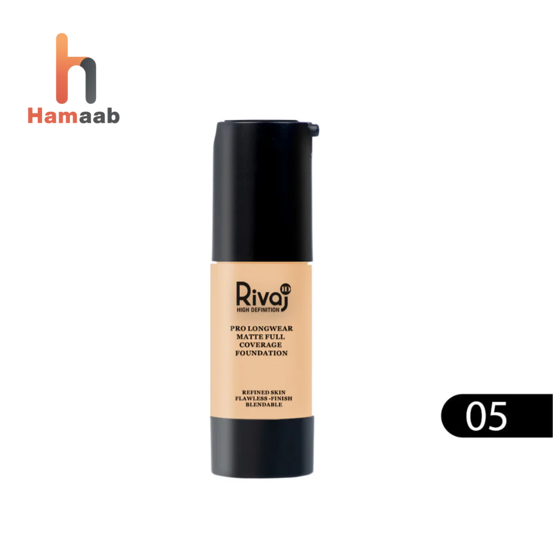 Pro Longwear Matte Full Coverage Foundation - RIVAJ HD05