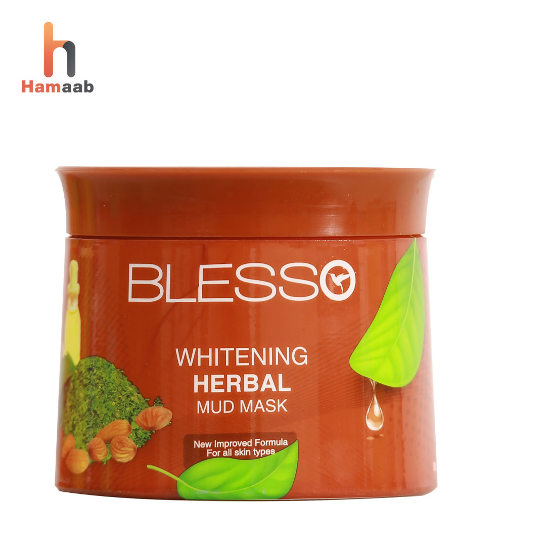 BLESSO NATURALS WHITENING FACIAL HERBAL MUD MASK 700GM