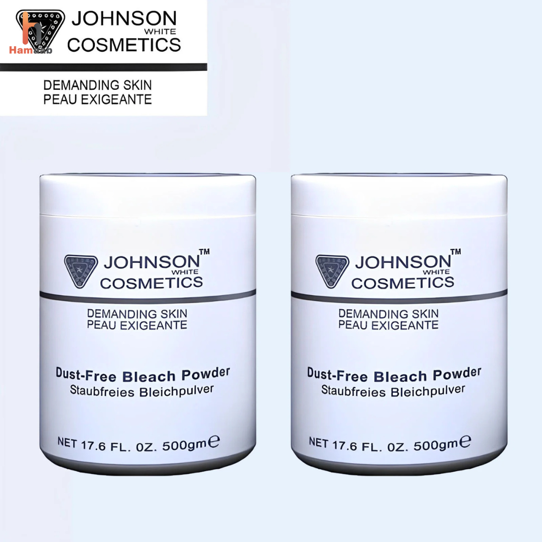 Johnson White Cosmetics Dust-Free Bleach Powder (500gm)