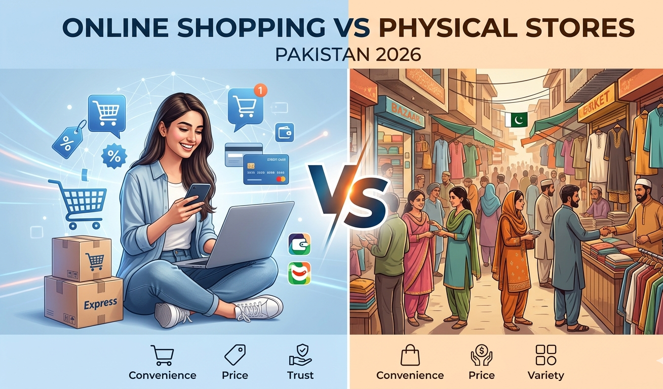 Online Shopping vs Physical Stores: Which is Better in Pakistan 2026? (Complete Guide)