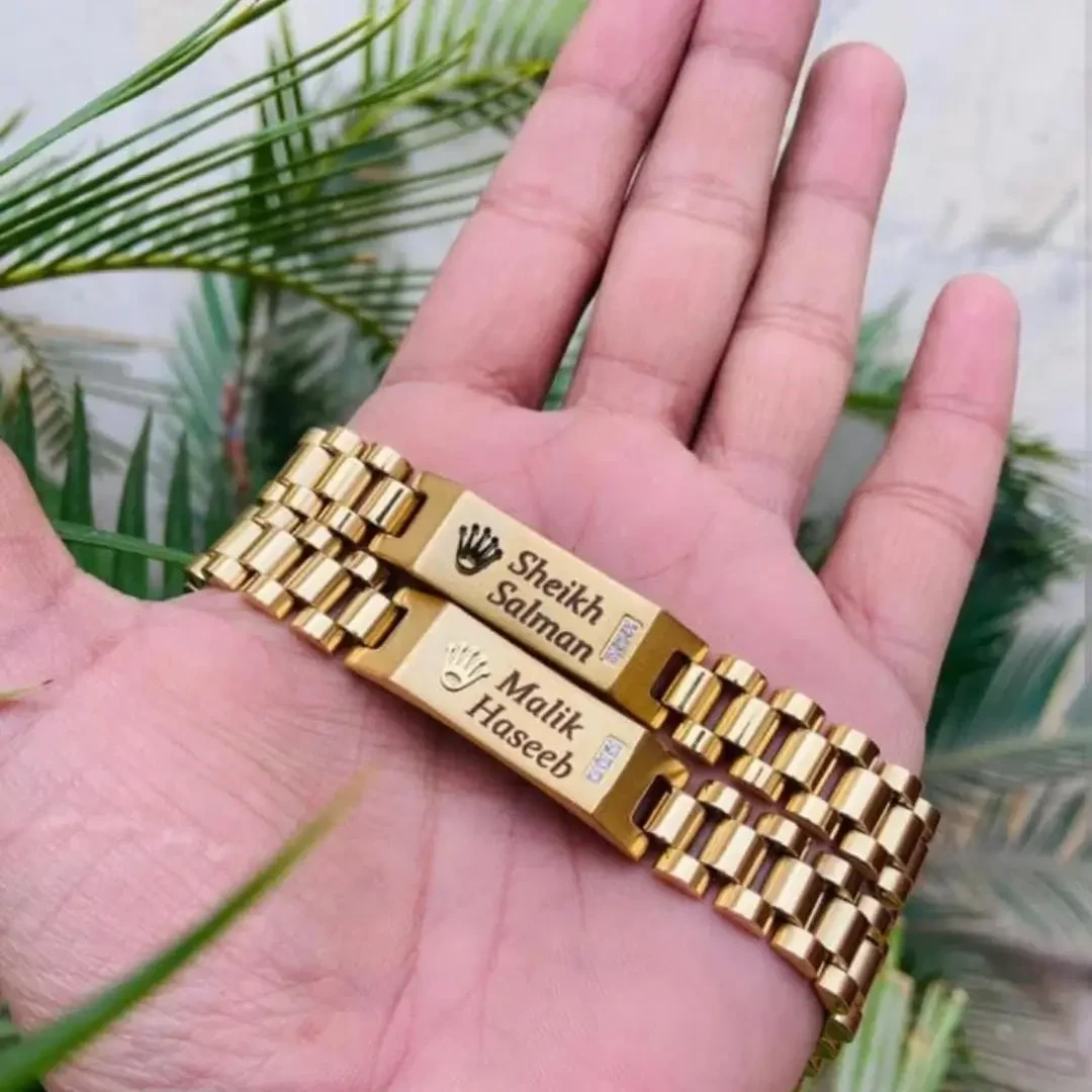 ROLEX Bracelet with Custom Name Engraving