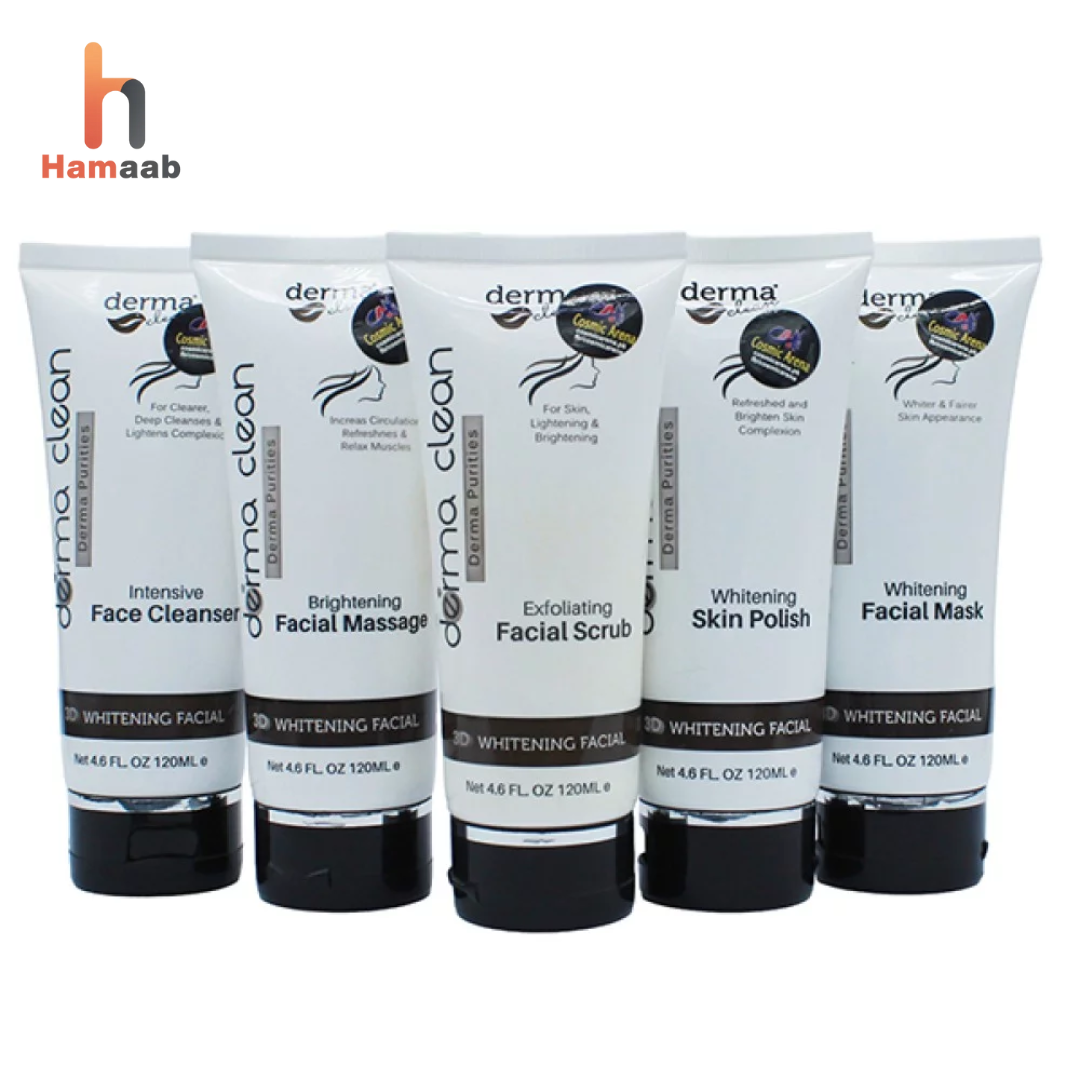 Derma Clean Facial Pack of 5 Tubes