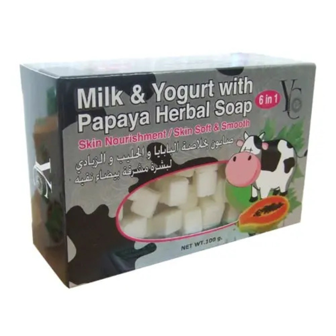 YC Milk and Yogurt Papaya Herbal Soap – 100gm
