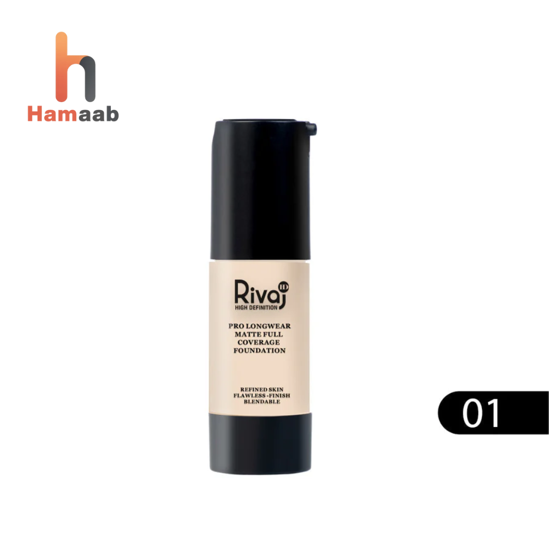 Pro Longwear Matte Full Coverage Foundation - RIVAJ HD01