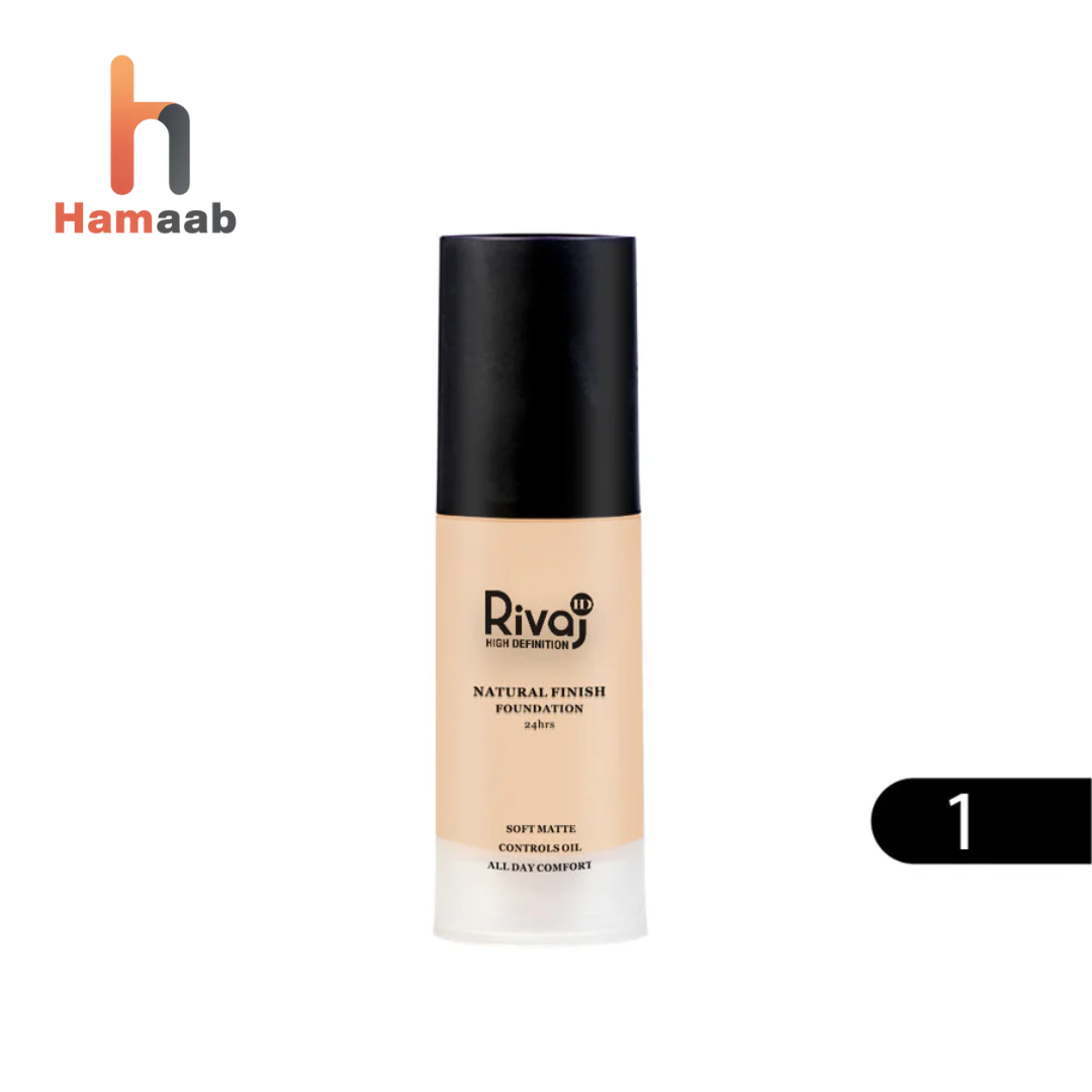 Natural Finish 24 Hrs Foundation - RIVAJ HD 01