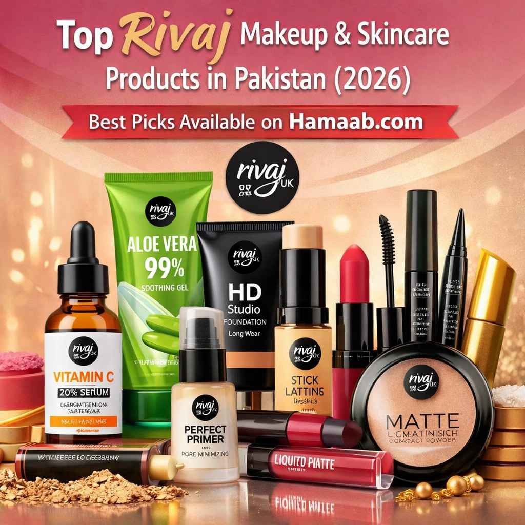 Top Rivaj Makeup & Skincare Products in Pakistan (2026) – Best Picks Available on Hamaab.com
