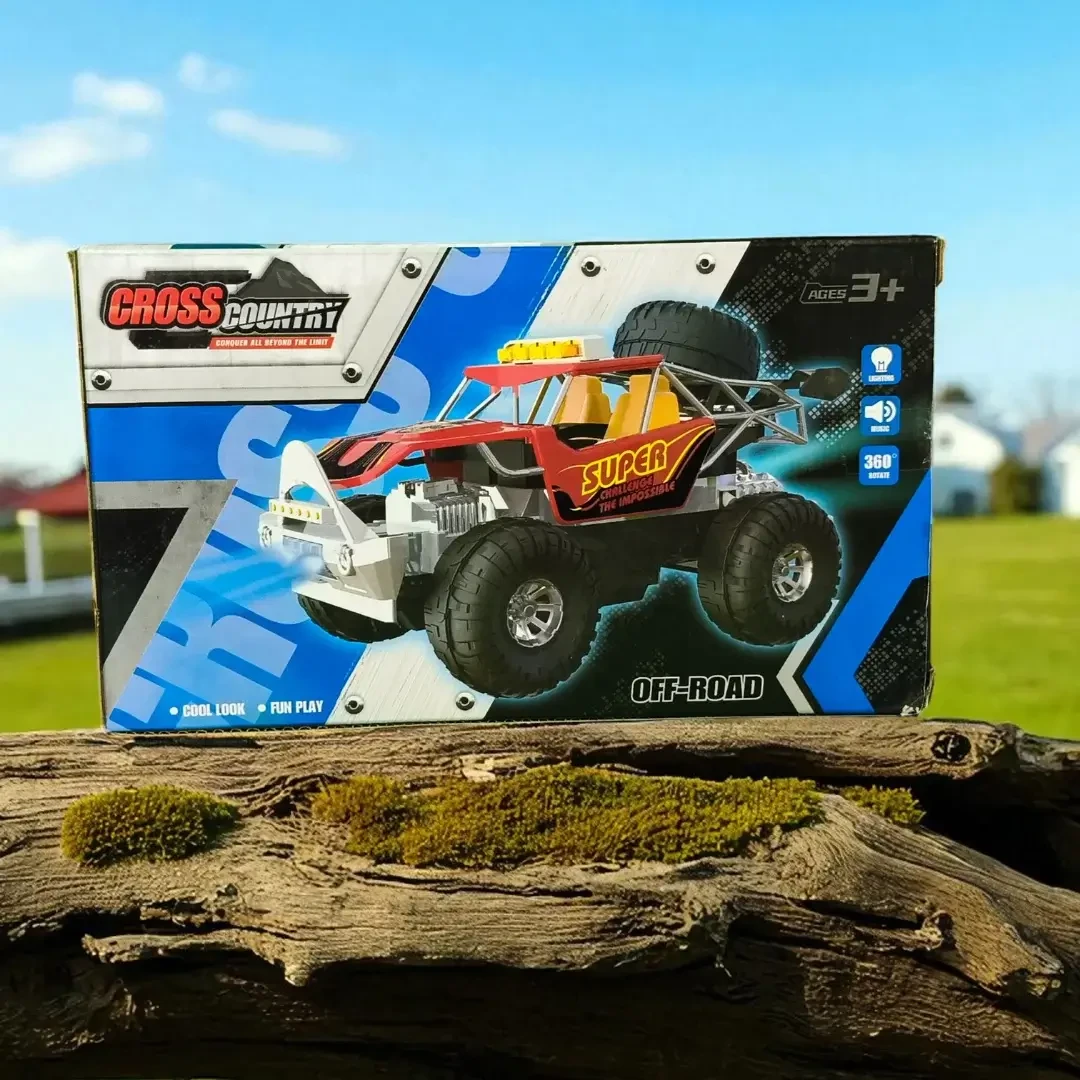 Cross Wheel Offside Cell Operated Toy Car