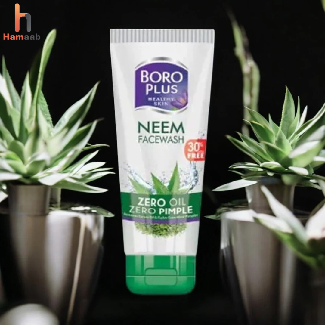 Boroplus Neem Face Wash 50ml – Anti-Bacterial Oil Control & Clear Skin | Hamaab