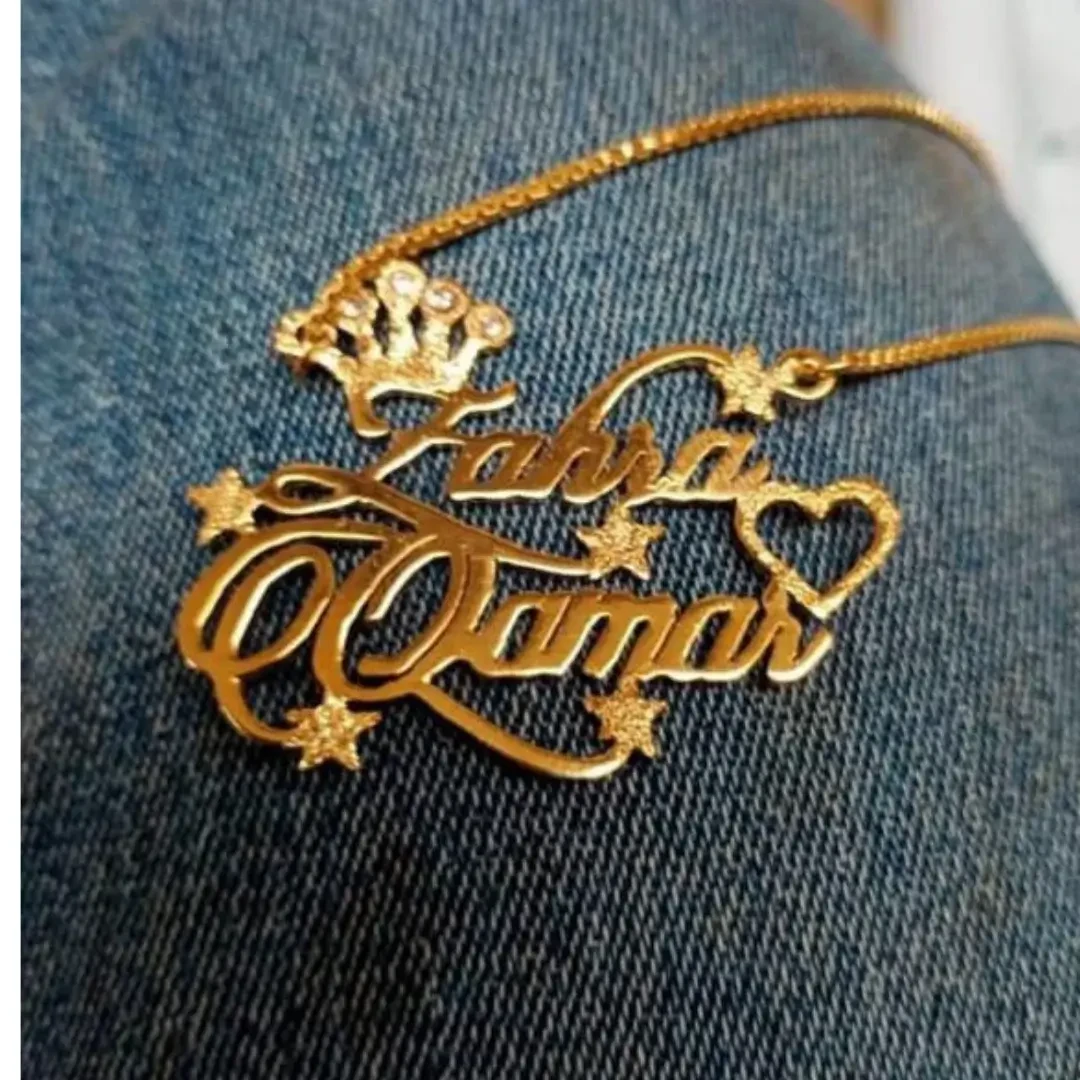 Customized Double Name Heart Locket –  Fahra & Qamar